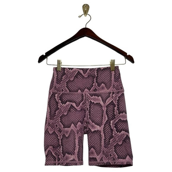 NWOT VARLEY Let's Go Python-Print Stretch-Jersey Cycling Shorts Pink XS - Picture 5 of 9